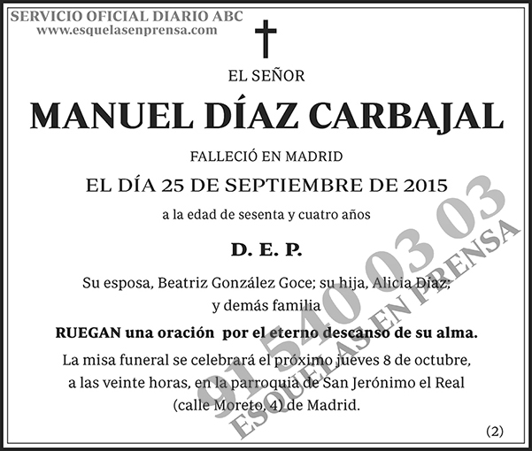 Manuel Díaz Carbajal